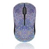 Luxury Bling Rhinestone Compact Wireless Keyboard Mouse, 2.4GHz Ultra Thin