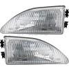 jpautowholesale For 1994-1998 Ford Mustang Headlight Halogen Set Driver and