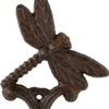 DII Cast Iron Collection Decorative Wall Hook Set, Dragonfly, 2