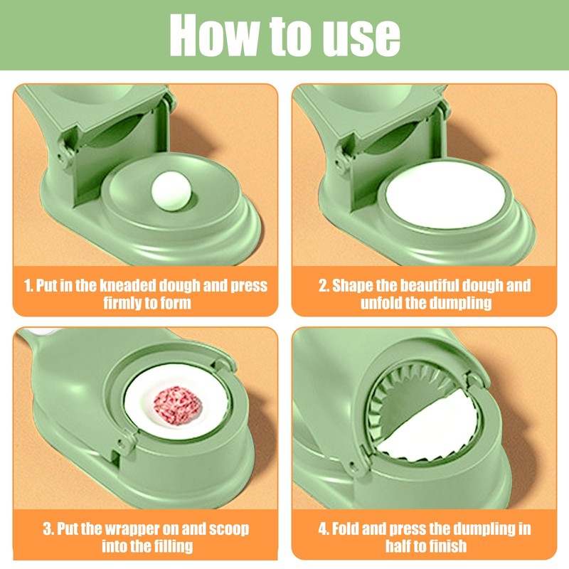Byffoer Dumpling Maker, Dumpling Maker, 2-in-1 Dumpling Shape Printing Dumpling