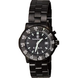 Smith & Wesson Black Mens SWAT Waterproof Watch W45M