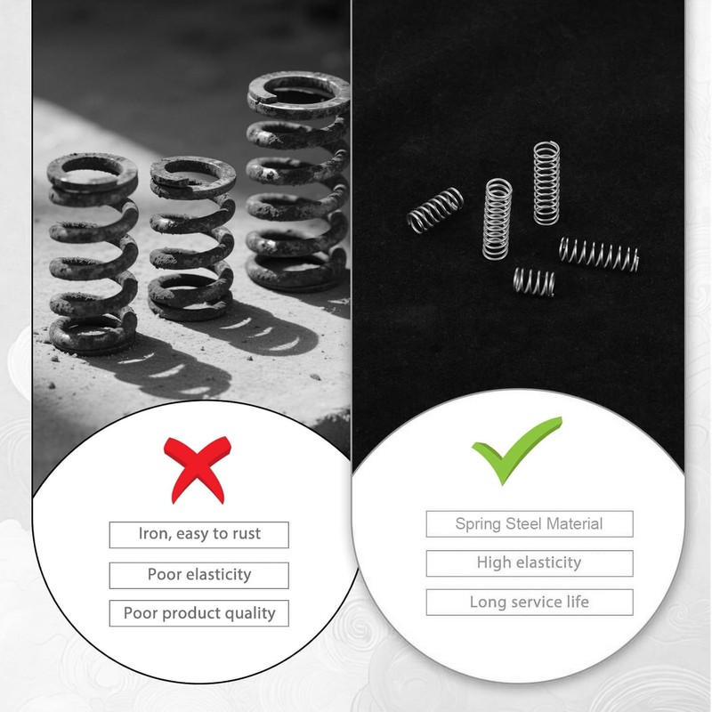 TA-VIGOR 10Pcs Compressed Spring, 9mm OD, 1.2mm Wire Size, 15mm