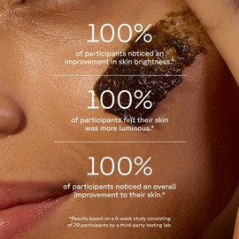 Acure | Exfoliante facial iluminador de arcilla verde y alga marina | Iguala el tono y la textura de la piel, 118 ml