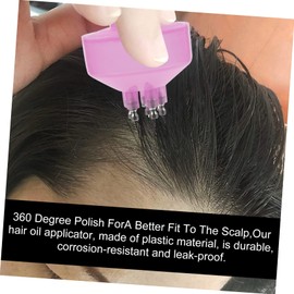 minkissy Sets Hair Oil Applicator Bottle Empty Plastic Dropper for Dyeing Shampoo Essential Oils