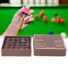 50pcs/box 10mm Cue Tips Kit Snooker Red Leather Cue Stick