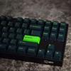 Sumgsn 172 Keys Wave Keycaps Set, Cherry Profile Doubleshot, Green,