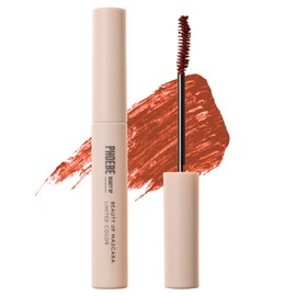 Phoebe Beauty Up Mascara, Remove with Hot Water, Long & Curl Keep, Serum Mascara, Sunset Orange, Single Item, 0.2 oz (5 g)