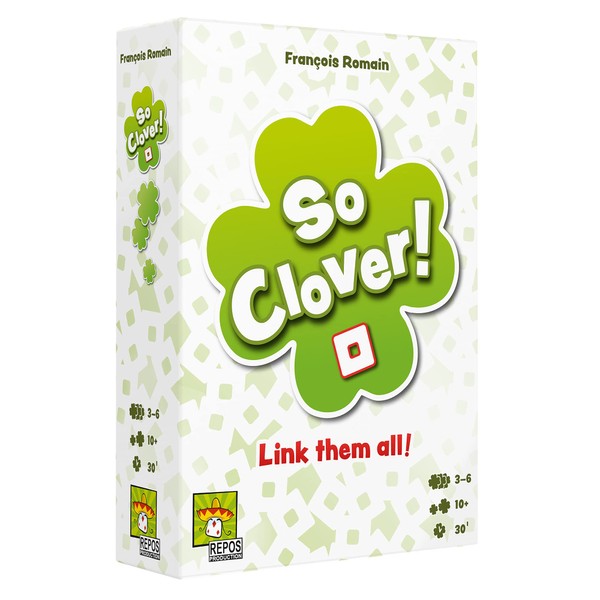 So Clover! Board Game | Party Game | Cooperative Word Association Game | Family Board Game for Adults and Kids | Ages 10 and up | 3-6 Players | Average Playtime 30 Minutes | Made by Repos Production
