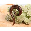 Fly Style Rosewood Spiral Ear Expander, Wood