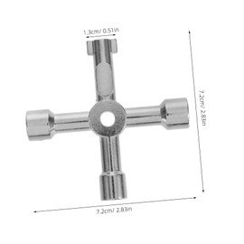 Tofficu Multifunctional Wrench Tool for Bathroom Supplies Durable Cross Key Wrench for Installations Sturdy and Portable Accessory for Emergencies High Hardness Water Valve Tool