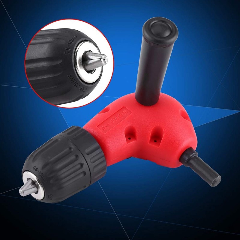 9.5mm Right Angle Adapter 90 Degrees Electric Drill Attachment Round