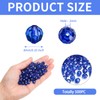 BONNY BOXX 500pcs 8mm Acrylic Faceted Round Crystal Beads Transparent