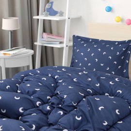 Utopia Bedding All Season Moon Comforter Set with 2 Pillow Cases, 3 Piece Soft Brushed Microfiber Kids Bedding Set for Boys/Girls, Machine Washable (Twin)