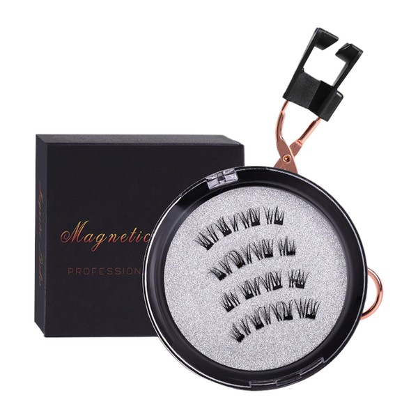 AIXXCUVQ Magnetic Suction False Eyelashes For Eye-catching Effect Transparent Soft