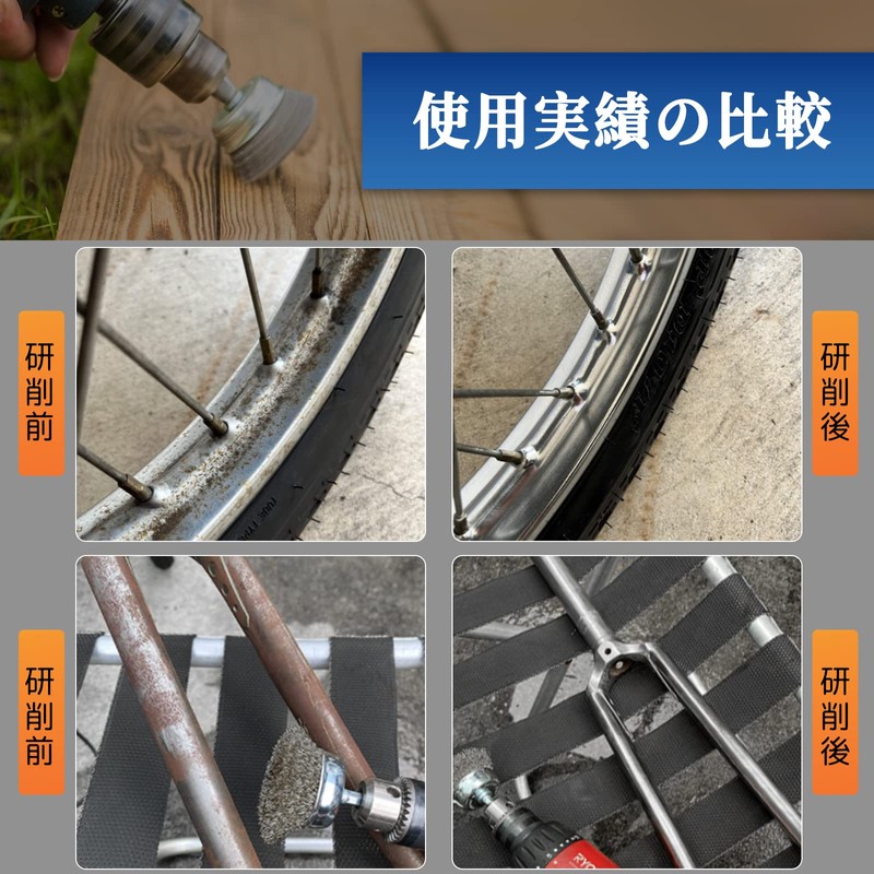 IROKCAKPT Hexagonal Wire Brush Cup Brush, Stainless Steel, Set of