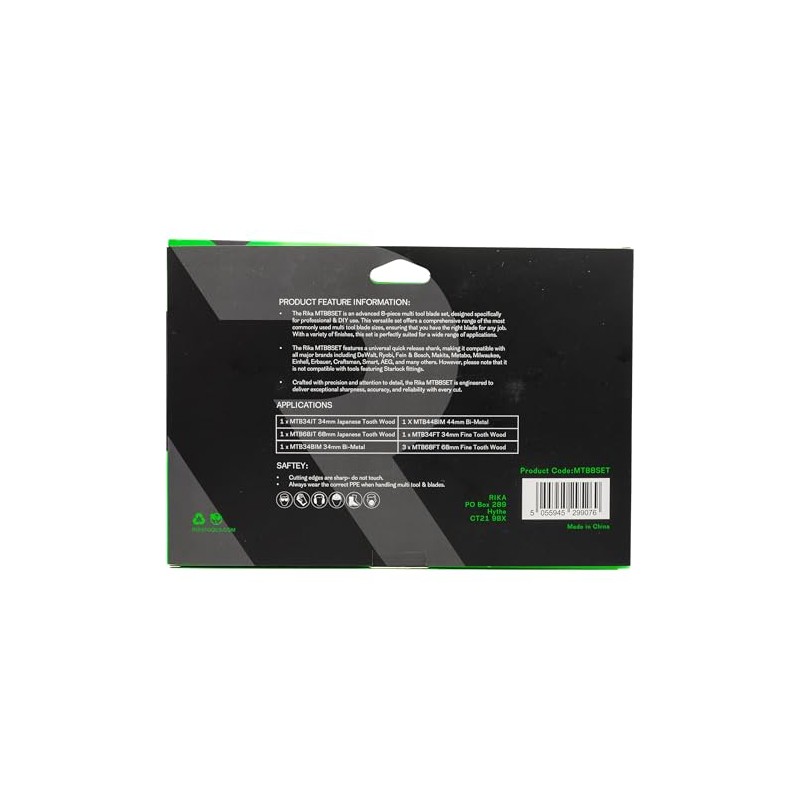 Rikä Multi Tool Blade Set 8pc MTB8SET