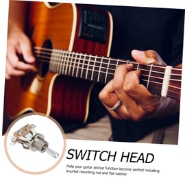 SUPVOX Guitar Toggle Switch Silver Easy Tone Control Replacement Tip Included