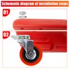 BESTOOL 40'' Heavy-Duty Mechanic Creeper with Durable Casters, Low-Profile Design,
