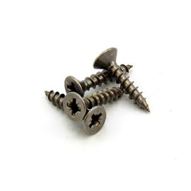 Stainless Steel Screws for Crafts, DIY, Construction, and Countersunk Magnets - 8mm dia head x 3.9mm dia thread x 19mm long - Pack of 50