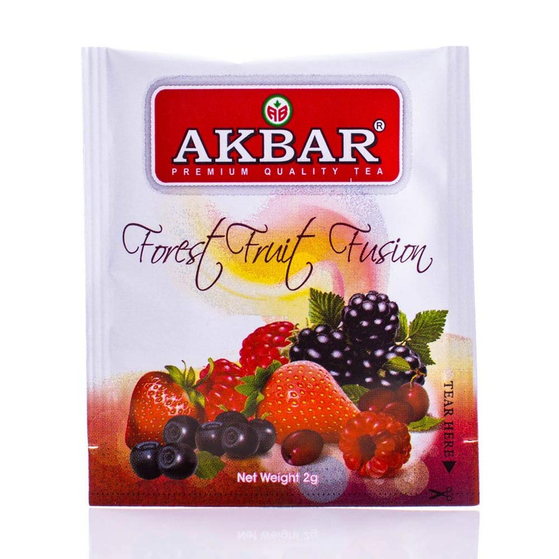 Akbar Flavoured Teas With Real Fruit Pieces - 20 Foil