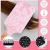 Meanplan 4 Pcs Pink Coquette Bow Hair Brush with 10