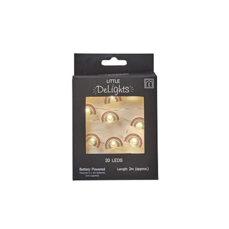 Transomnia LED Rainbow String Light - 20 LEDs, 2m Length