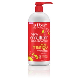 Alba Botanica Very Emollient Bath & Shower Gel, Honey Mango, 32 oz.