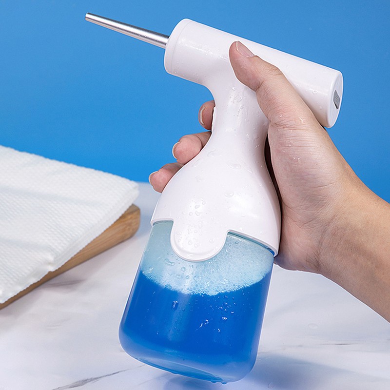 Electric Foam Soap Dispenser Rechargeable Foam Sprayer with 2 Nozzles
