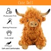 XINGPUBHD Highland Cow Plush Toy Stuffed Animals Plush Toy,Realistic Highland