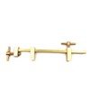 Chiloskit Miniature Solid Brass 240mm Parallel Clamps for Woodworking and