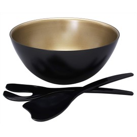 korindo Large Vase 黒内 Silver 23 cm shuichiro Coating Silver Basting Perforated Salad Bowl (Server With) ez051652