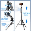 Upgraded Auto Face Tracking Tripod 360° Rotation with Stand, 10"
