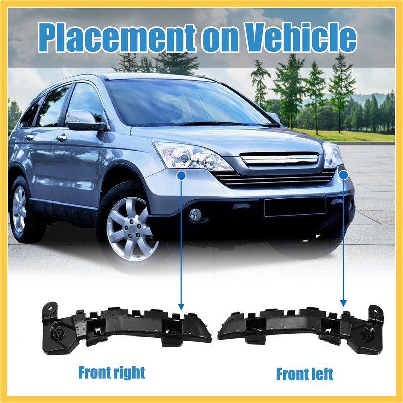 REPAIROCK 1 Pair Left Right Side Car Front Bumper Mounting