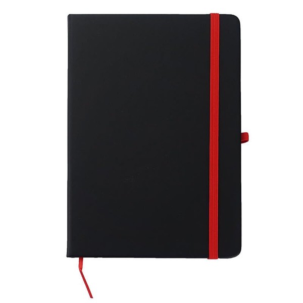Elegant Notebook with Soft Touch Cover in Black | Customisable