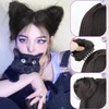 Furimuk 2PCS Space Buns Hair Pieces, Mini Claw Clip in
