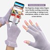 MIG4U 3 Pairs Fingerless Moisturizing Gloves, Half Finger Touchscreen Beauty