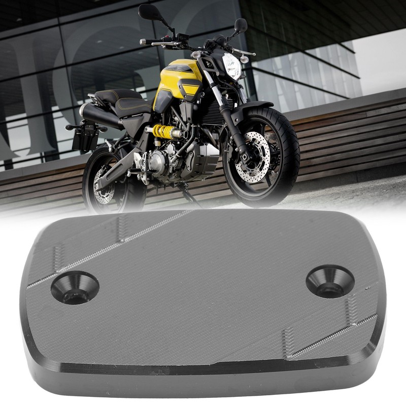 Front Brake Fluid Reservoir Cover Cap Replacement for Yamaha YZF-R3/YZF-R25/MT-03/MT-25(Black