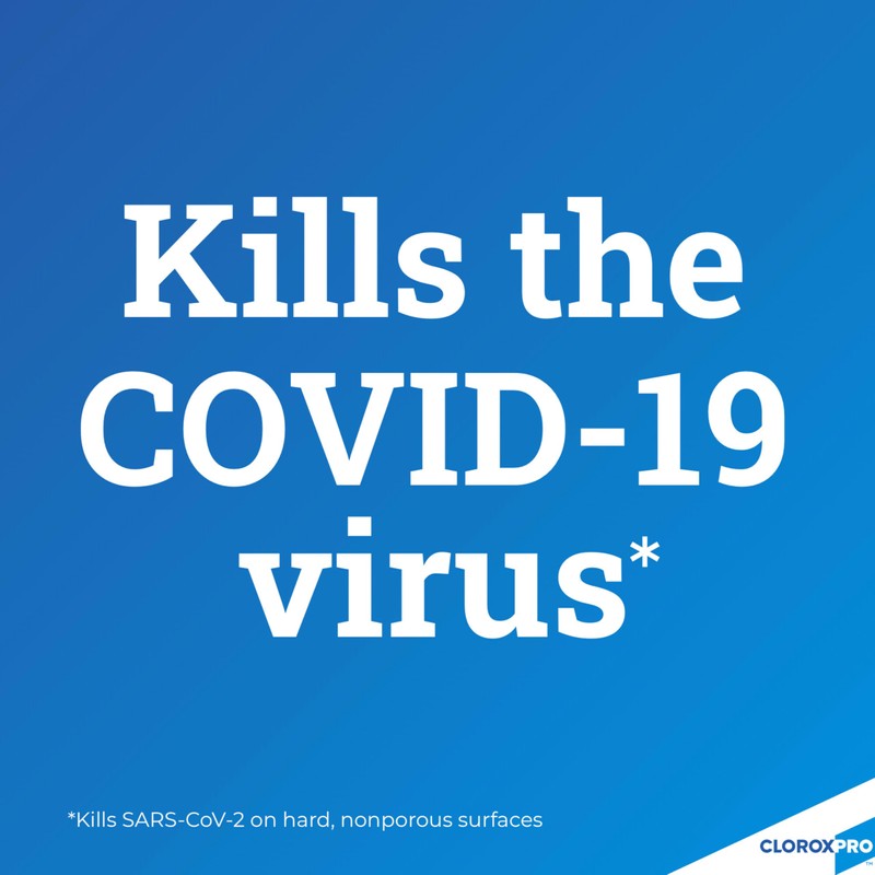 CloroxPro Anywhere Daily Disinfectant and Sanitizer, No-Rinse Food Contact Sanitizer,