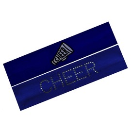 Set of 2 CHEERLEADER Stretch Headband Gift Set (Royal Blue)