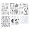 6pcs Silicone Embossing Folders Multipurpose DIY Craft Template Molds for
