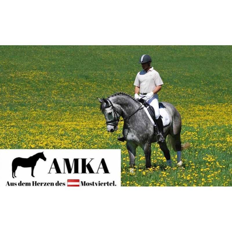 AMKA Leather Pelham Straps Round Stitched Pair of Leather Straps