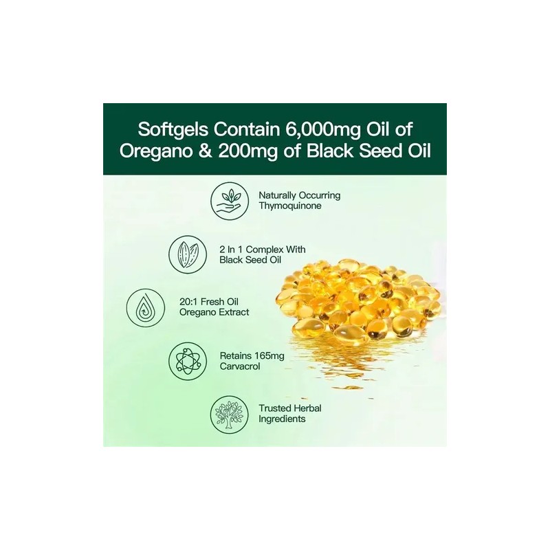 Capsulas Aceite De Orégano Natural