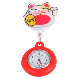 Hemobllo Watch- Fob Watch Retractable Clip On Watch Medical Pocket Watch Hanging Watch Telescopic Fob Watch Watch for Women Doctor