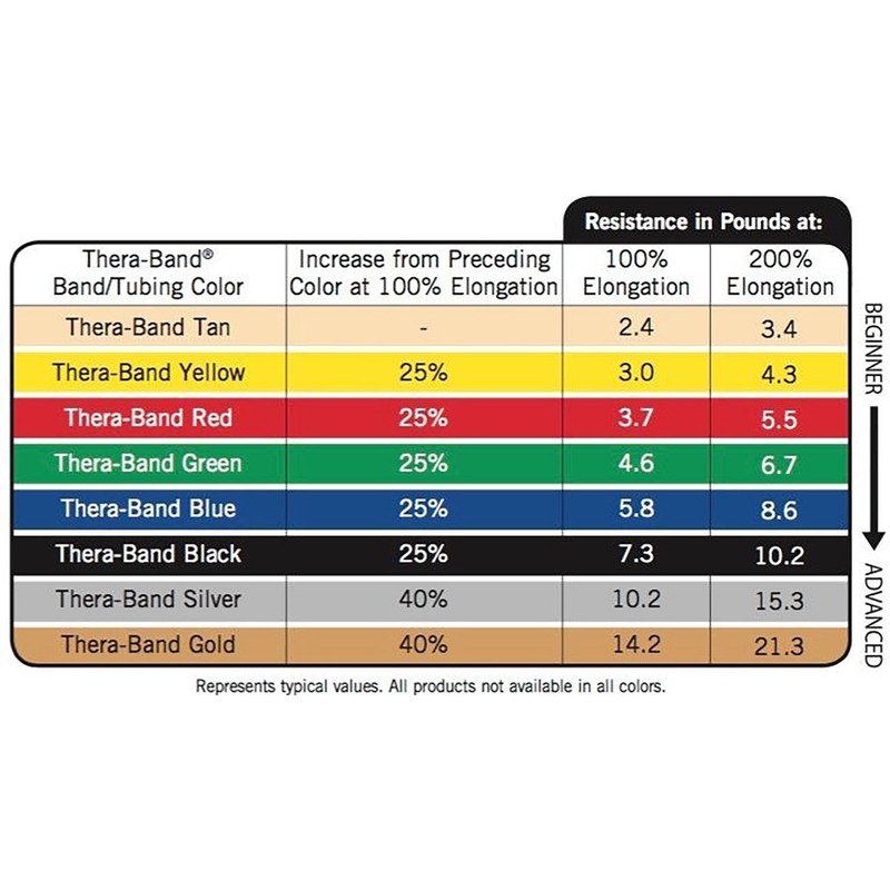 TheraBand Resistance Exercise Band for Heavy Workout/Gym/Yoga and Physical Therapy