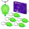 RaySoar 6 Pack Ultra Bright Green Light Keychain Flashlight, Mini