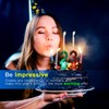 Novelty Place Birthday Number Candle Set, Flashing Multicolor Changing LED