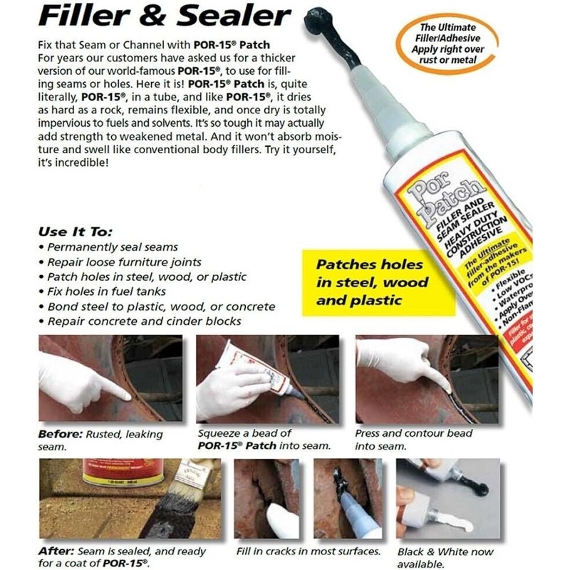 POR-15 Patch - Black 4 Oz - Filler & Seam