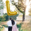 TONIFUL 40 Inch Large Gold Letter L Balloons Helium Balloons,Foil