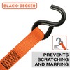 BLACK+DECKER BDX1006 Black/Orange 1" x 12' Ratchet Tie Down Straps