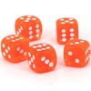 WeLoveBeads W6 Cube (16 mm) in Neon Pink/White Dots -